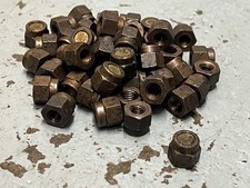Genuine Rolls-Royce / Packard Merlin Bronze 1/4” BSF Exhaust Stub Nuts x50