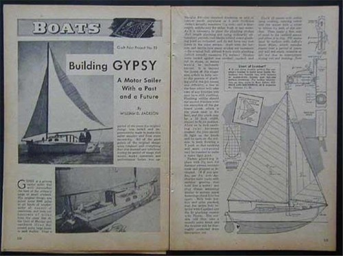 Motor sailer sailboat 1947 - 24',