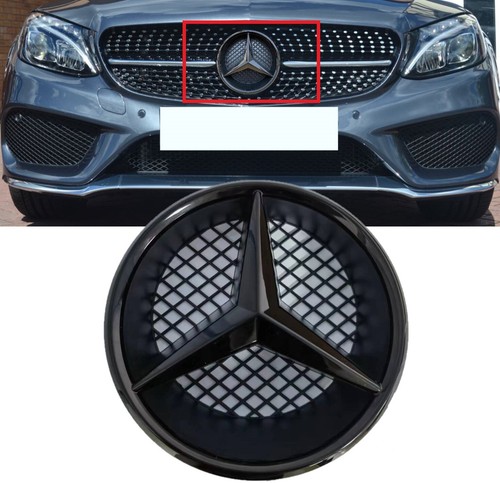 Front grille star emblem black - grille,