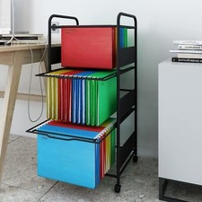 3 Tiers Metal Rolling File