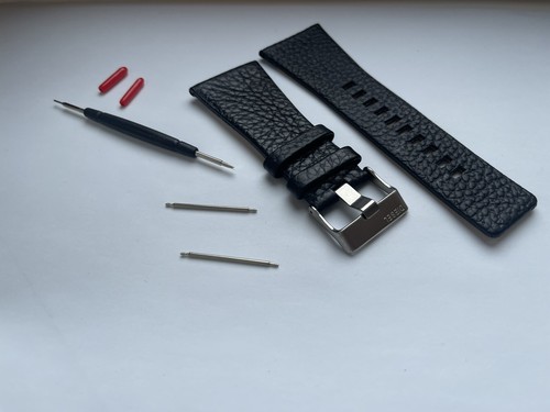 Diesel watch black leather - dz,