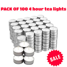 Tea Lights Candles 4 Hour 100