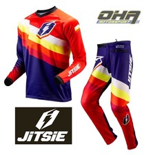 JITSIE Trials Shirt & Pants Kit - L3 Voita RED / NAVY - Vertigo Montesa Scorpa