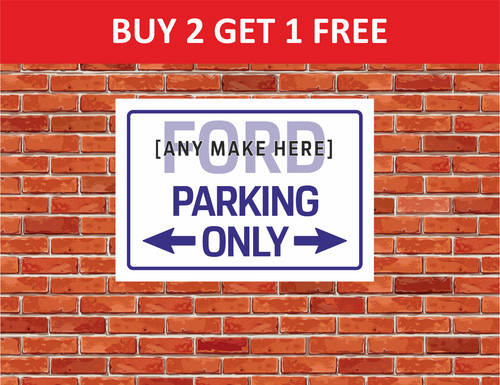 Car brand parking only here - parking,