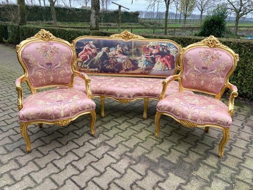 Sofa set 1960s french louis - french,