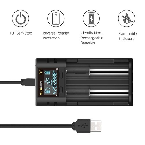 Usb charger for 16340 - 16340, 14500