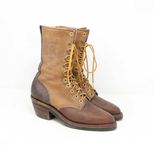 Vintage chippewa brown leather - vintage,