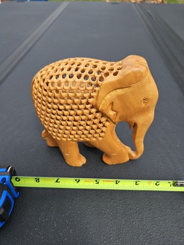 Handmade wooden elephant home - handmade,