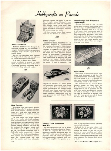 1953 paper toy article - ad,