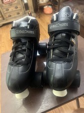 Roller Derby STR Seven Quad Deluxe Speed Skates Black  Adult size 6 Used 3 Times