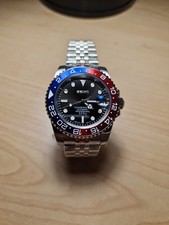 Seiko Mod Gmt Pepsi Red/Blue Bezel NH35 Automatic Movement 40mm With Case/Tools