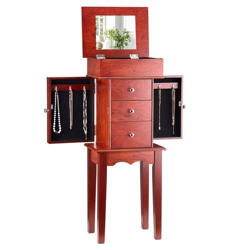 Jewelry cabinet wood stand - jewelry,