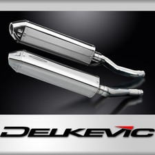 Yamaha XJ600 Diversion 92-04 Slip On 17" Tri-Oval Stainless Exhaust Muffler Kit 