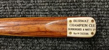 BURWAT  CHAMPION  CUE (BURROUGHES & WATTS LIMITED)   FULLY  REFURBISHED -  £900