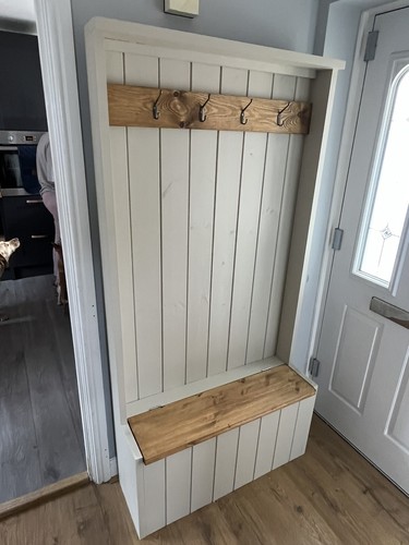 Solid wooden monks bench - solid,