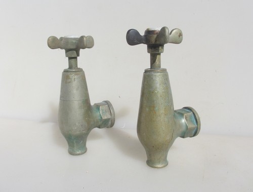 Large antique nickel taps bath - large,