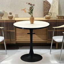 Tulip Table for 4 Persons Travertine Modern Round Dining Table Kitchen Furniture