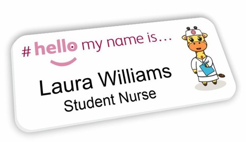 Hello name badge - my, is