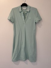 Lacoste Tennis Dress Pistachio Teal FR38 UK 10 Mini Shirt Polo Immaculate 