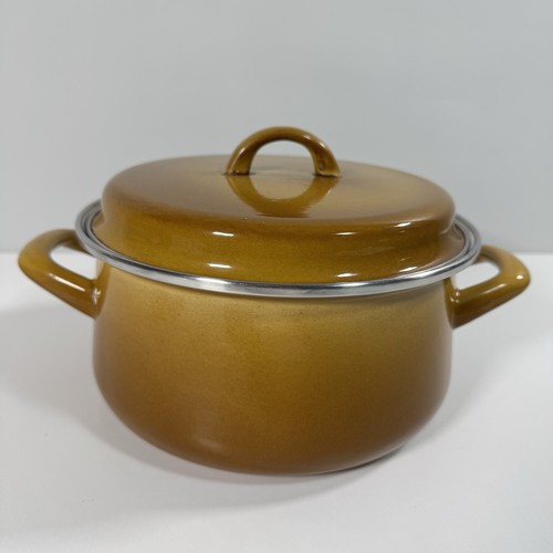 Vintage enamel stock - vintage, lid