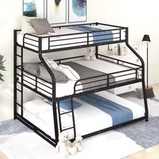 Metal Frame Triple Bunk Bed
