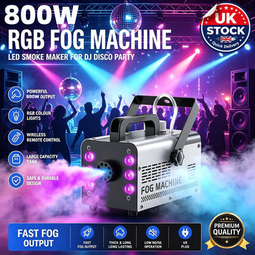 Rgb smoke fog machine - smoke,