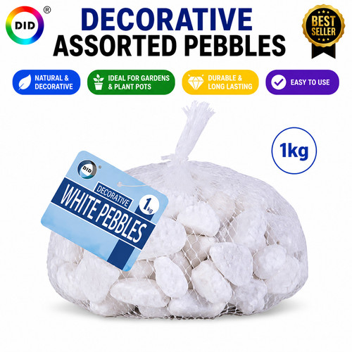 1kg decorative white - 1kg, pebbles