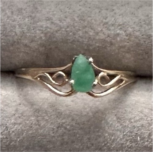 10k yellow gold pear - yellow,