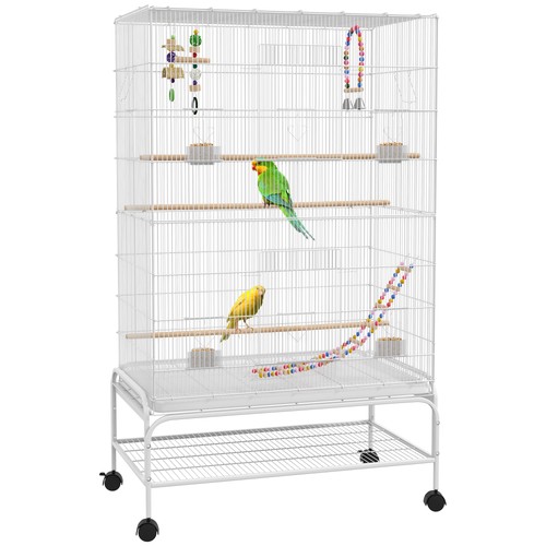 Pawhut bird cage with stand - bird,