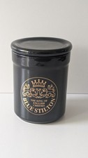 Ceramic Jar Blue Stilton Cheese Complete With Lid English Cheese 