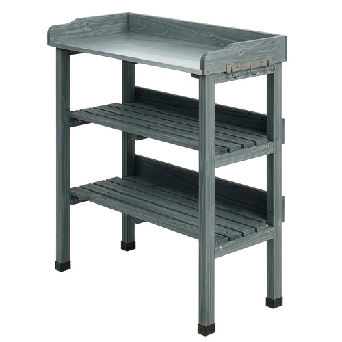 Wooden garden potting bench - wooden,