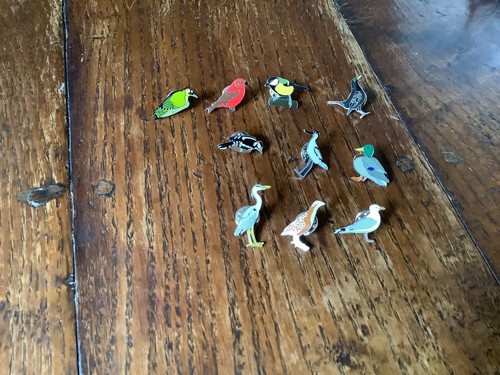 Rspb bird pin badges - bird,