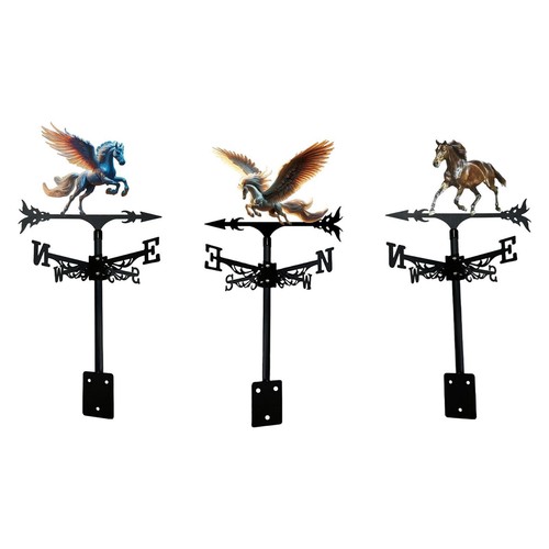 Metal horse weathervane wind - horse,