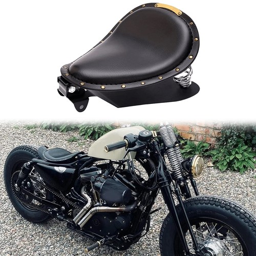 Motorcycle solo seat - motorcycle, w/spring