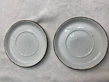Set Of 2 Midwinter Stonehenge Nasturtium 6" Saucers England Plates