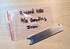 Vintage Record 050 Plane 7/16" Beading Iron Old Woodworking Hand Tools Carpentry