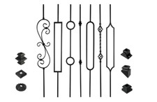SOLID Metal Stair Spindles Railings Balustrade Steel Iron Picket Panel Bracket
