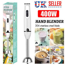 400W Hand Blender Electric Stick Blender Curry Puree Food Mixer Liquidiser UK