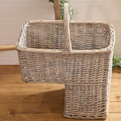 Willow stair basket - willow,