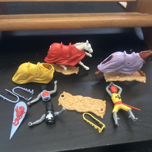 Vintage timpo knights horses - timpo,