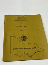 VINTAGE SPECTATORS SOUVENIR GUIDE SINGAPORE AIRLINES RALLY 1977 CAMS MUSCLE CAR