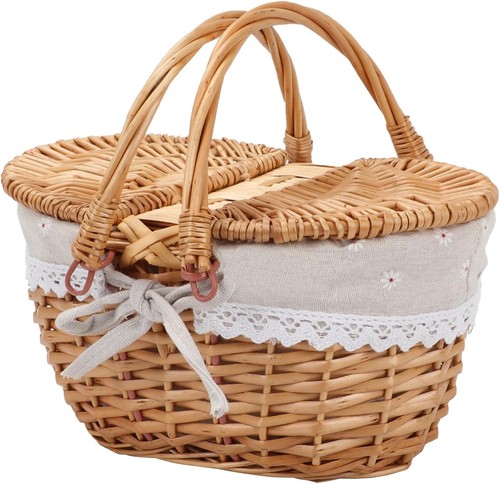 Oval willow wicker picnic - willow,