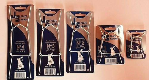 Wire plate hangers white - wire,