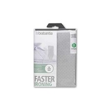 Brabantia Metallised Ironing Board Cover Size D Type 135 x 45cm Silver Reflector