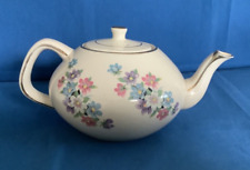 Vintage Arthur Wood 1950s Teapot ~ Flower design with gilding
