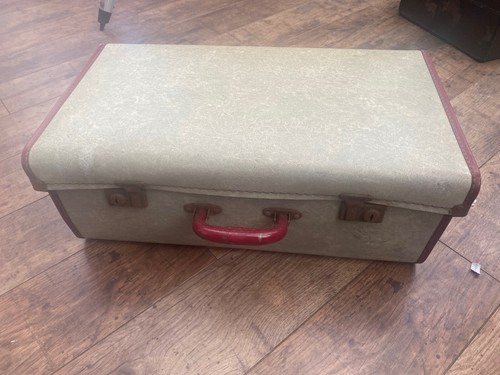 Vintage luggage tan - vintage, 50's