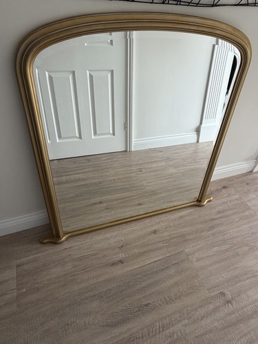 Large overmantel mirror - overmantel, gold