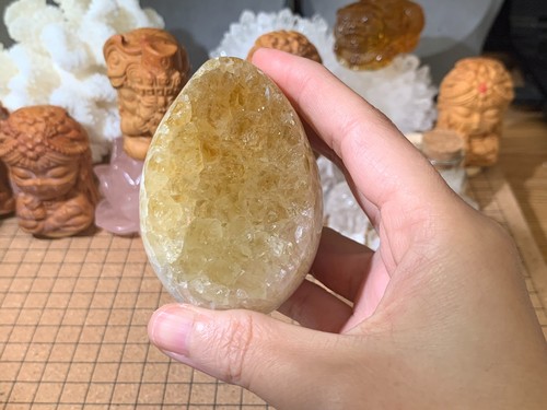 Natural citrine geode quartz - citrine,