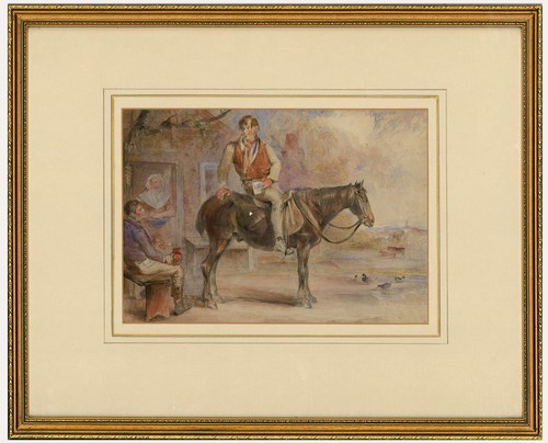 19th century watercolour - watercolour, a