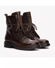 Clarks Ladies RIXLE Lace Dark Brown Leather Boots Size UK 6.5 D EU 40